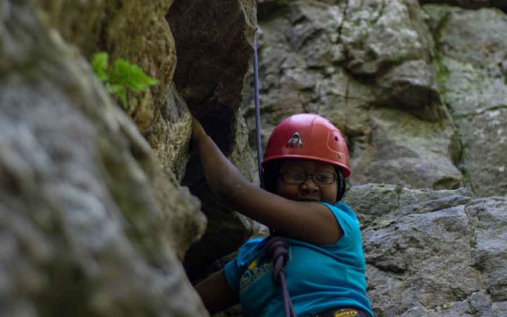 girls only rock climbing program 